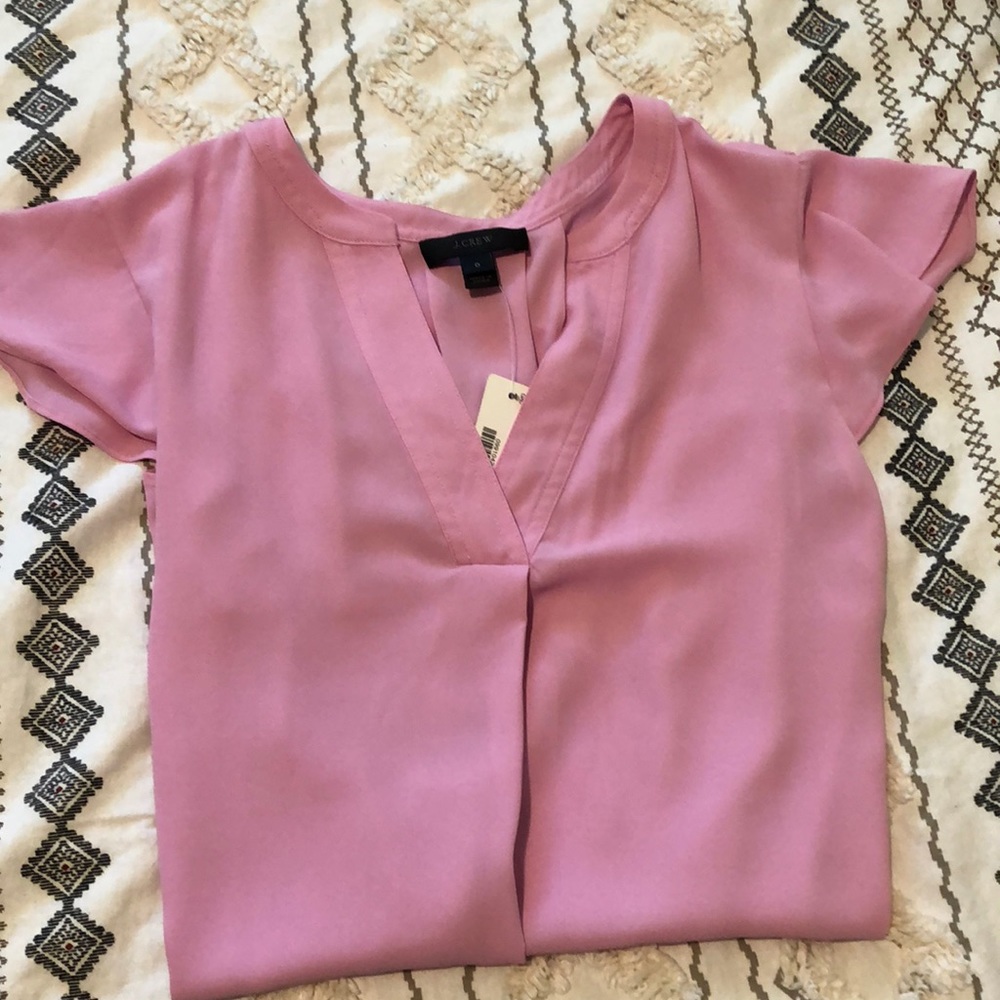 Pink, silk shirt